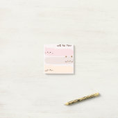 Post-it® Papeterie Chats Pastel (Sur un bureau)