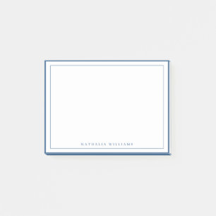 Post-it® Papeterie de base simple avec bordure bleu marine