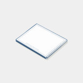 Post-it® Papeterie de base simple avec bordure bleu marine (Incliné)