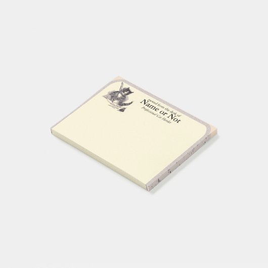 Post-it® Papeterie de chat - bonne pour quelque chose (Incliné)