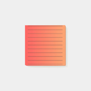 Post-it® Papeterie élégante à dégradé orange vibrant