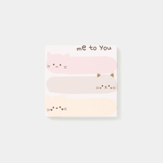 Post-it® Papeterie Pastel Cats (Devant)