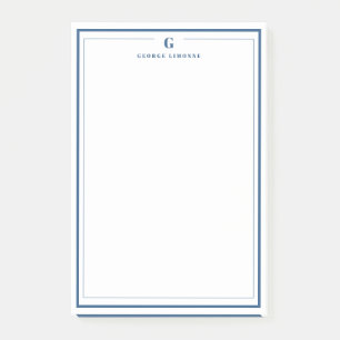 Post-it® Papeterie personnalisée avec monogramme et bordure