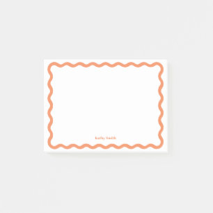 Post-it® Papier à lettres classique rétro Wavy Apricot pers