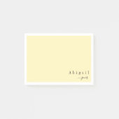 Post-it® Papier à lettres personnalisé à script simple jaun (Devant)