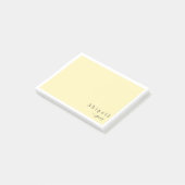 Post-it® Papier à lettres personnalisé à script simple jaun (Incliné)