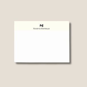 Post-it® Papier à lettres personnalisé avec monogramme en i