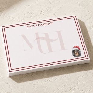 Post-it® Papier à lettres personnalisé pour Noël avec monog