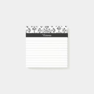 Post-it® Papier adhésif floral personnalisé Vintage 3" x 3"