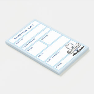 Post-it® Papier adhésif pour liste de courses organisée pou