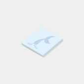 Post-it® Papier autocollant bleu inspirant Make Waves (Incliné)