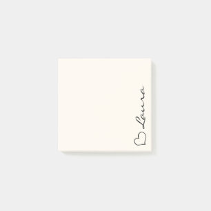 Post-it® Papier autocollant personnalisé avec nom écriture