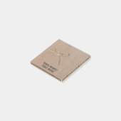 Post-it® Papier brun rétro avec chaîne - texte modifiable (Incliné)