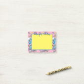 Post-it® Papier Budgie Aquarelle Nom de Femme Post It Notes (Sur un bureau)