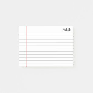 Post-it® Papier de Carnet scolaire linéaire personnalisé