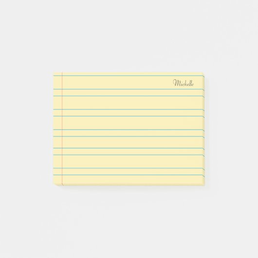 Post-it® Papier de Carnet scolaire linéaire personnalisé (Devant)