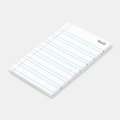 Post-it® Papier de Carnet scolaire linéaire personnalisé (Incliné)