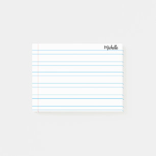 Post-it® Papier de Carnet scolaire linéaire personnalisé