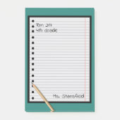 Post-it® Papier de l'élève de l'enseignant en classe feuill (Devant)