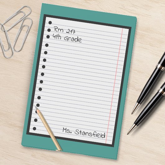 Post-it® Papier de l'élève de l'enseignant en classe feuill