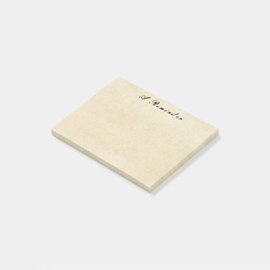 Post-it® Papier de parchemin vieux Grungey Post-It Notes (Incliné)