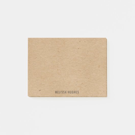 Post-it® Papier Kraft Rustique Chic Personnalisé (Devant)