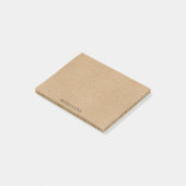 Post-it® Papier Kraft Rustique Chic Personnalisé (Incliné)