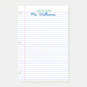Post-it® Papier Linked Look Professeur personnalisé (Devant)