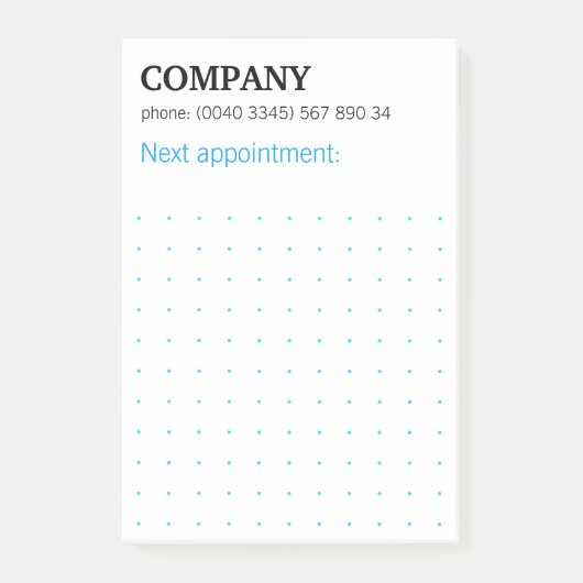 Post-it® Papier millimétré Notes Post-it adhésives moderne  (Devant)