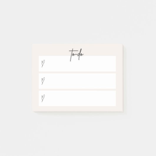 Post-it® Papier Note « À Faire » – Design Neutre Minimalist (Devant)