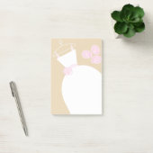 Post-it® Papier note adhésif vertical rose beige robe de ma (Bureau)