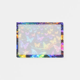 Post-it® Papier note couleur néon avec motif papillon