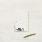 Post-it® Papier note floral (Sur un bureau)