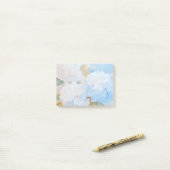 Post-it® Papier note, Hortensias en aquarelle (Sur un bureau)