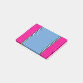 Post-it® Papier note Post It rose, bleu et jaune (Incliné)