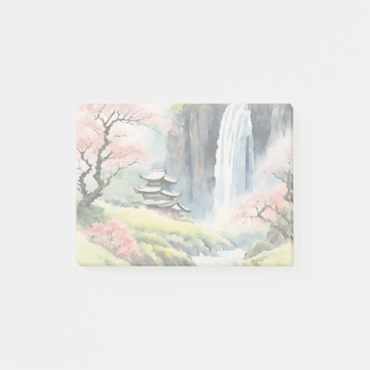 Post-it® Papier note repositionnable Maison aquarelle Zen (Devant)