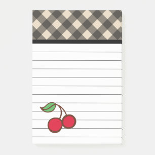Post-it® Papier notes à carreaux Cerise