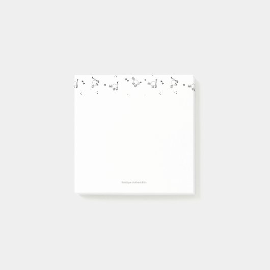 Post-it® Papier-notes à motif de chat en ligne (Devant)