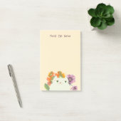 Post-it® Papier notes adhésif Chat Floral Mignon Kawaii Fle (Bureau)