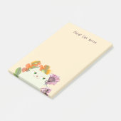 Post-it® Papier notes adhésif Chat Floral Mignon Kawaii Fle (Incliné)