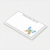 Post-it® Papier notes adhésif Papillon Arc-en-ciel Cadre pe (Incliné)