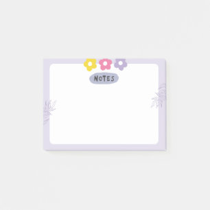 Post-it® Papier-notes adhésifs fleur violette