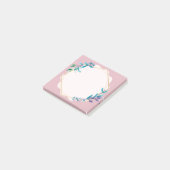 Post-it® Papier-notes adhésifs Floral Rose | Bloc-notes est (Incliné)