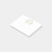 Post-it® Papier-notes adhésifs personnalisables Crabe Vert  (Incliné)