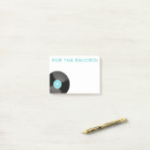Post-it® Papier Notes Aqua For The Record (Sur un bureau)