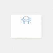 Post-it® Papier-notes autocollants Crabe Chic Bleu (Devant)