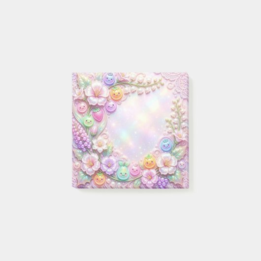 Post-it® Papier Notes Autocollants Neon Fruit (Devant)