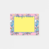 Post-it® Papier notes Budgie aquarelle nom de femme (Devant)