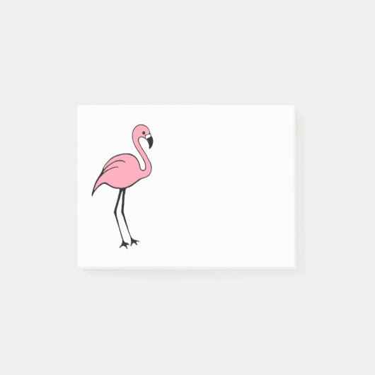 Post-it® Papier notes Cadeau Flamant Rose Rétro (Devant)