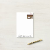 Post-it® Papier notes Café Espresso Thé Boutique (Sur un bureau)